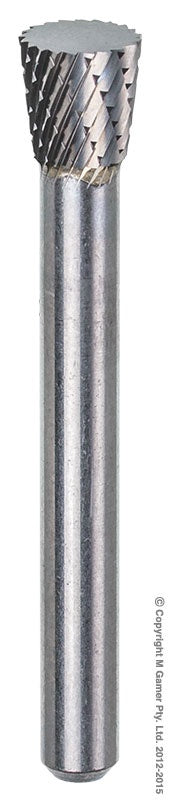 XBURRCBSN3 9.53mm DIA x 9.53mm 1/4 SHANK TCB INVERTED CONE SHAPE BURR #CBSN3