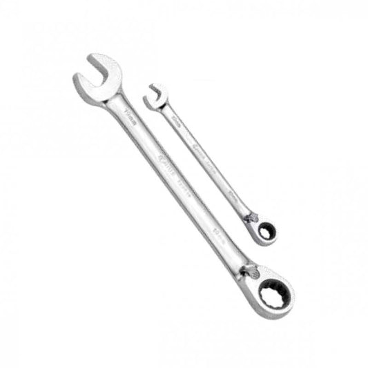 XTOOLSPANNERREVRATM17 17mm REVERSIBLE COMBINATION RATCHETING WRENCH - MIRROR FINISH #769517