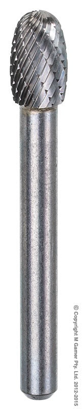 XBURRCBSE3 9.53mm DIA x 15.9mm 1/4 SHANK TCB OVAL SHAPE BURR #CBSE3