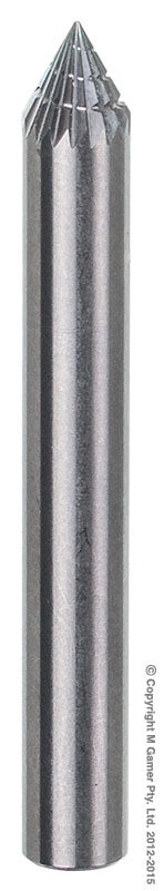 XBURRCBSJ1 6.35mm DIA x 4.76mm 1/4 SHANK TCB COUNTERSINK 60 DEG SHAPE BURR #CBSJ1