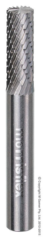 XBURRCBSB1 6.35mm DIA x 17.5mm 1/4 SHANK TCB CYLINDER SHAPE BURR #CBSB1