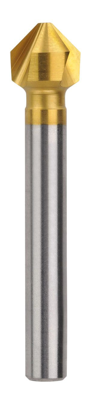 XBORDOCSK3FLUTE803410 Saber 10mm 90 DEG TiN COATED HSS-Co5 COBALT COUNTERSUNK TRIPLE FLUTE BIT